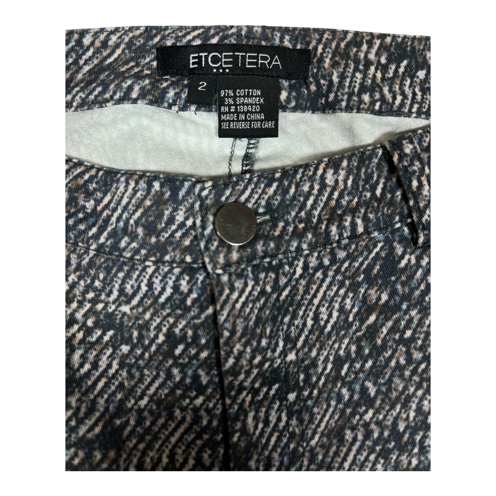 Etcetera Women's Size 2 Tweed Career Pants Gray Textured Straight Leg Dress - Picture 3 of 7